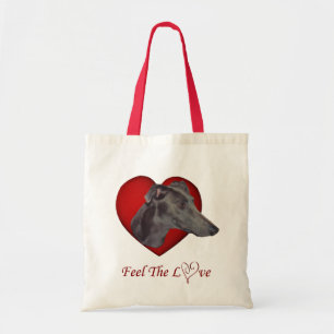 Blaue Windhund-Liebe-Herz-HundeTaschen-Tasche Tragetasche