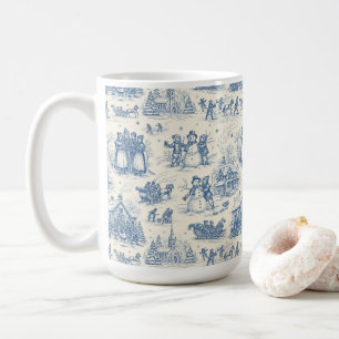 Blaue Winter-Toile-Chinoiserie Kaffeetasse