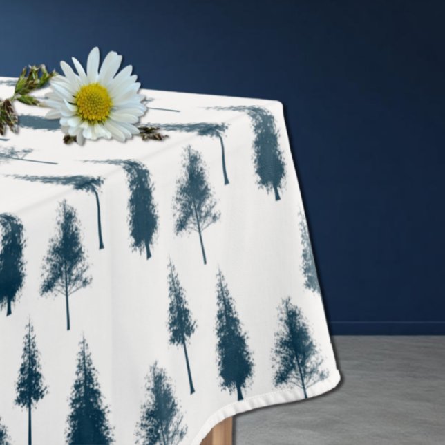 Blaue Winterbäume Tischdecke (Von Creator hochgeladen)
