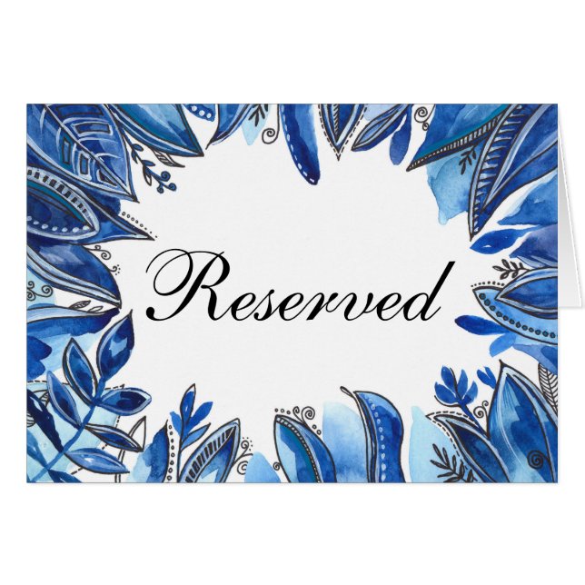 Blaue Winterhochzeit. Blumenzeichen der Marine (Vorderseite (Horizontal))