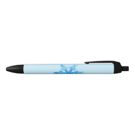 Blaue Winterschneeflocke Kugelschreiber