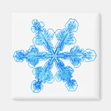 Blaue Winterschneeflocke