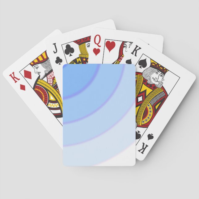 Blaue Wirbel Karten spielen Spielkarten (Rückseite)