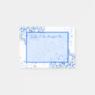 Blaue Wirbels-hilfreiche Autonomie-heilende Post-it Klebezettel