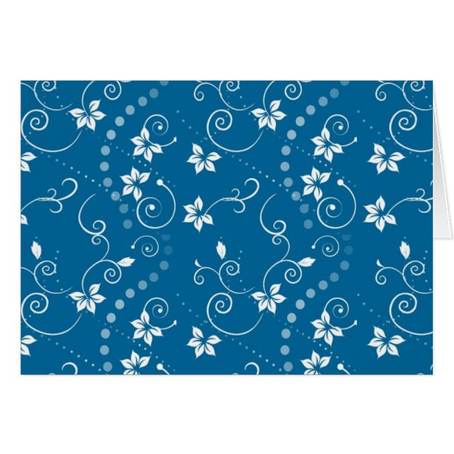 Blaue Wirble Blumen (Vorderseite (Horizontal))
