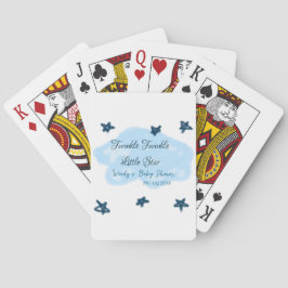 Blaue Wolken blinkeln Twinkle Little Star Baby Sho Spielkarten