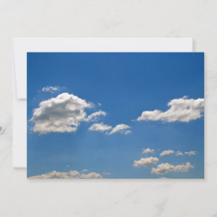 Blaue Wolken Einladung