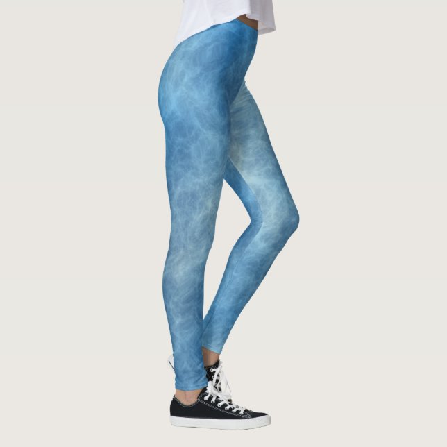 Blaue Wolken Leggings (Rechts)