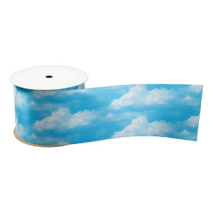Blaue Wolken Satinband