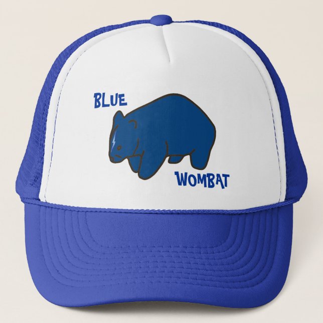 Blaue Wombat Kappe (Vorderseite)