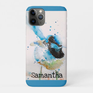 Blaue Wren-Aquarellmalerei Australische Vögel Case-Mate iPhone Hülle