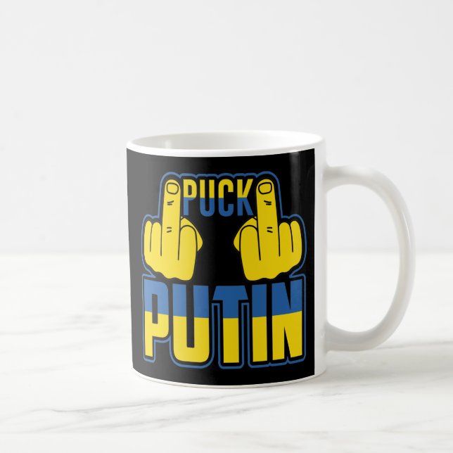 BLAUE & YELLOW UKRANIAN SUPPORT KAFFEETASSE (Rechts)