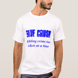 Blaue Zerstampfung, kämpfende Karten des T-Shirt