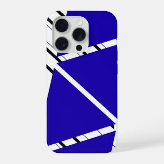 Blaue Zick-Zack-Muster iPhone-Hülle iPhone 15 Pro Hülle