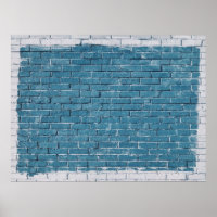 Blaue Ziegelsteine aus grauem Beton