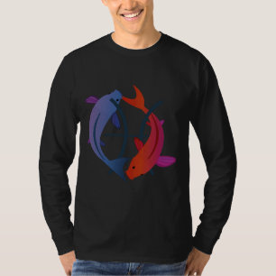 Blaue Zodiac-Schildfische Horoskop Fische T-Shirt