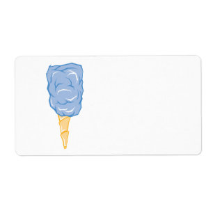 blaue Zuckerwatte