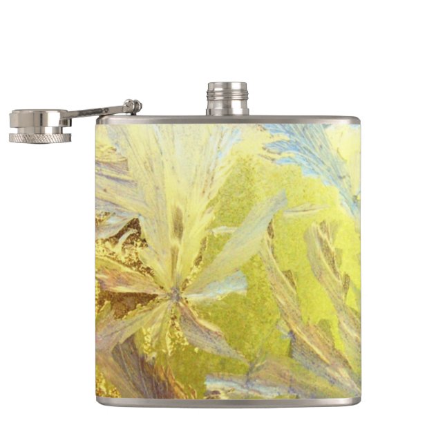 Blaueis-Blätter Flachmann (Geöffnet)