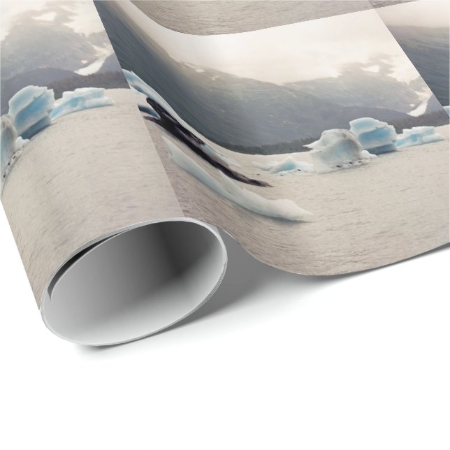 Blaueis Geschenkpapier (Rolleneckpunkt)