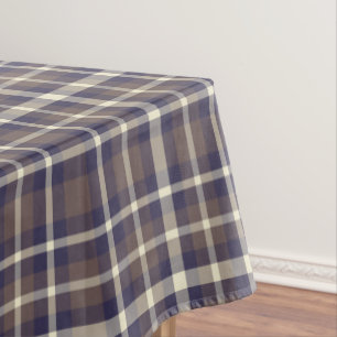 Blauen u. der Beige Nr. 69 des Tartan-kariertes Tischdecke