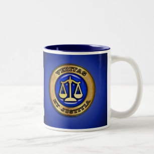 BLAUEN ZWEIFARBIGE TASSE