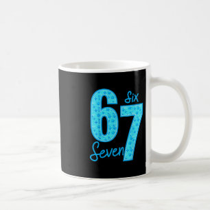 Blauer 67 lustiger Meme Kaffeetasse