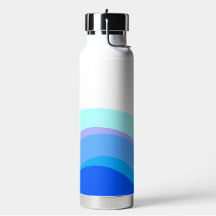 Blauer Abstrakter 1112 Trinkflasche