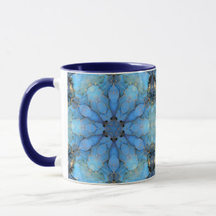 blauer abstrakter Hintergrund Tasse