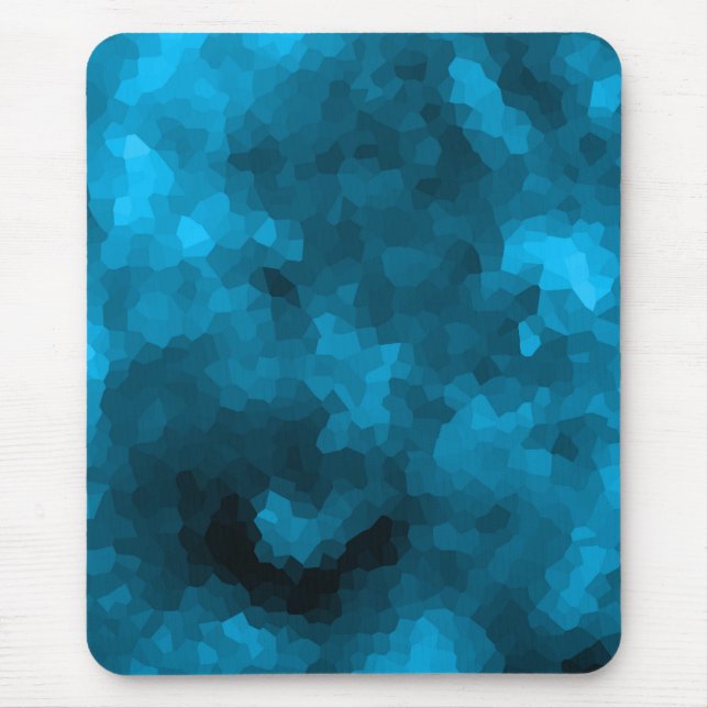 Blauer abstrakter polygonaler Hintergrund Mousepad (Vorne)