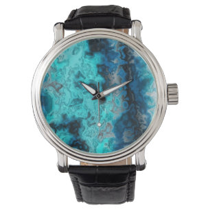 Blauer Achat Armbanduhr