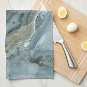 Blauer Agat Geschirrtuch