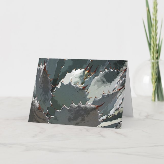 Blauer Agave notecard Karte (Vorderseite)