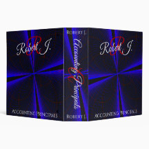 Blauer Akzent Klee Blatt Geometrischer Binder
