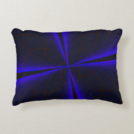 Blauer Akzent Kleeblatt Geometrisches Akzent Pillo Dekokissen