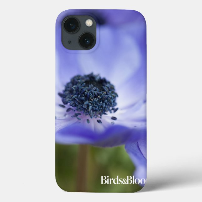 Blauer Anemone Case-Mate iPhone Hülle (Rückseite)