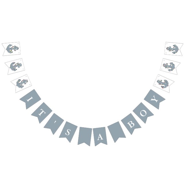 Blauer Ankerbanner Wimpelkette (Alle)