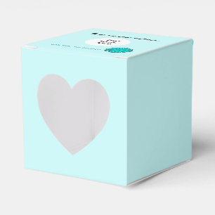Blauer/Aquamarine Blume-Multifunktionsleisten-Vorl Geschenkschachtel