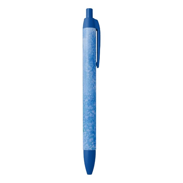 Blauer Aquarell-Hintergrund Kugelschreiber (Unterseite (Vertikal))
