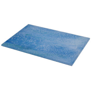 Blauer Aquarell-Hintergrund Schneidebrett