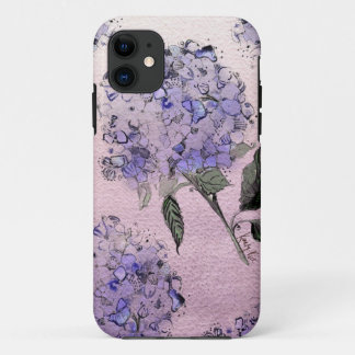 Blauer AquarellHydrangea iPhone Kasten Case-Mate iPhone Hülle