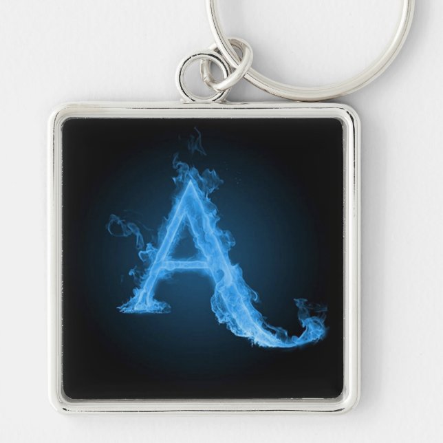 Blauer Atheist A Schlüsselanhänger (Vorne)