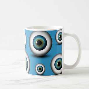 Blauer Augapfel-Iris-Augen-Spaß-coole Kaffeetasse