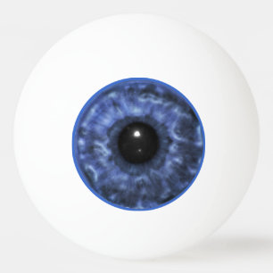 Blauer Augapfel Tischtennisball