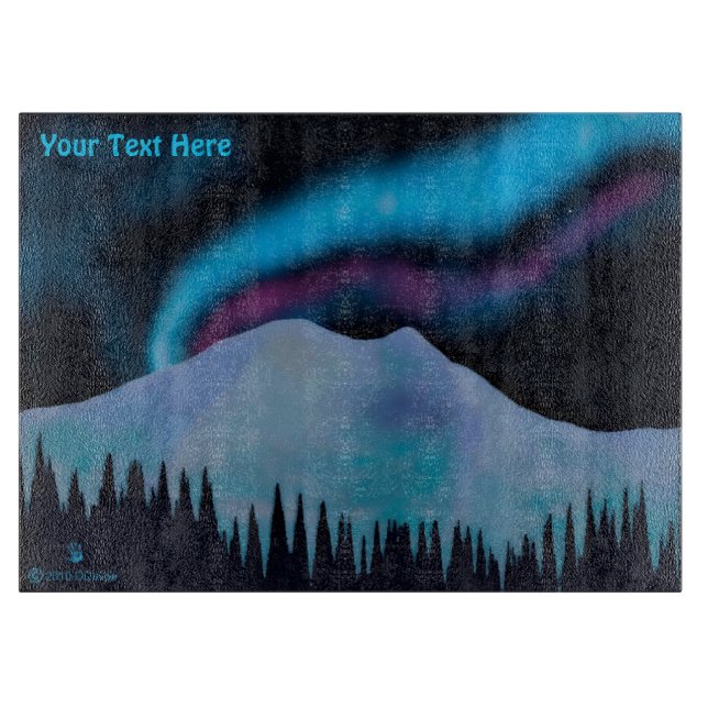 Blauer Aurora Schneidebrett (Vorderseite)