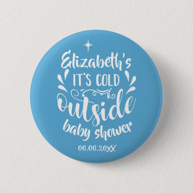 Blauer Außendusche/Sprinkle Button (Vorderseite)