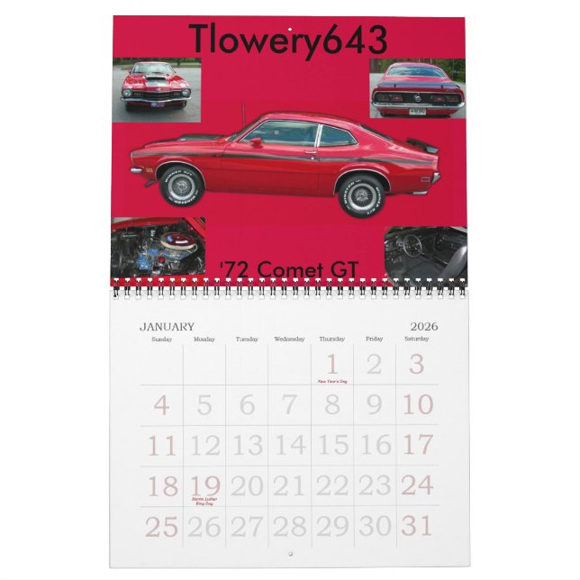 blauer Außenseiter- und Kometen2009 Kalender (Jan 2026)