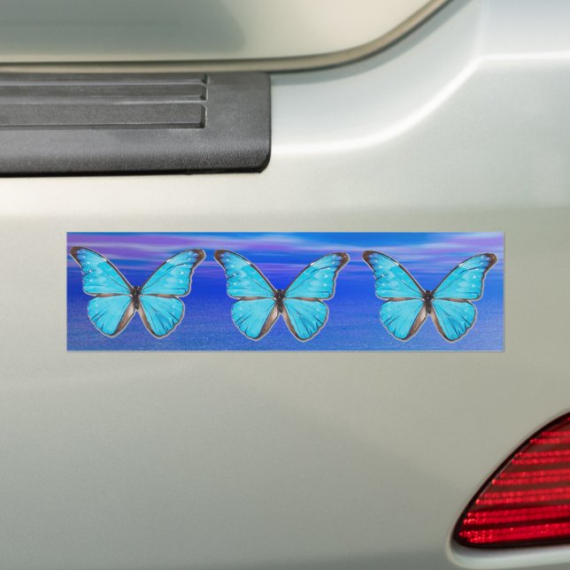 Blauer Autoaufkleber (Auf Auto)