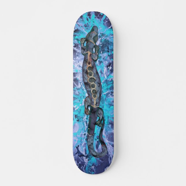 Blauer BALI | Blauer Spritzer Skateboard (Vorne)