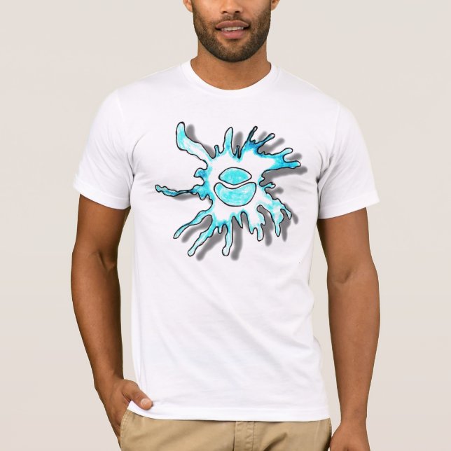 Blauer Ball T-Shirt (Vorderseite)