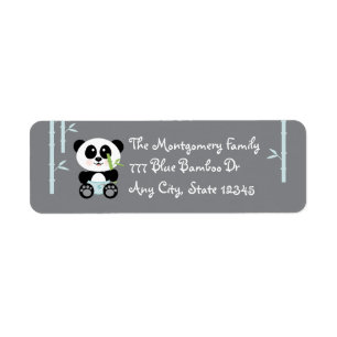 Blauer Bambusbaby-Panda in den